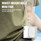 Waist-Mountable & Handheld Rechargeable High-Airflow Mini Fan
