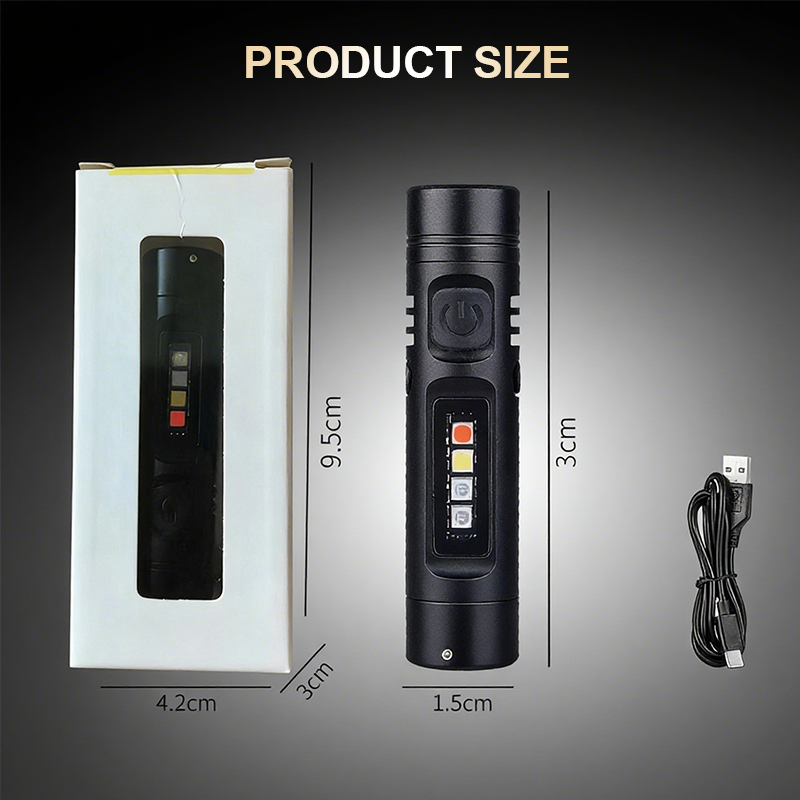 💥Multi-Functional Aluminum Alloy Mini Flashlight|BUY 2 GET 1 FREE🔦✨