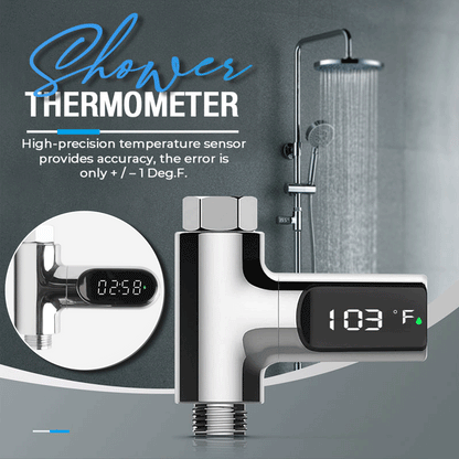 🔥Limited-Time Offer: 50% OFF!!!🔥🌡️ SHOWER THERMOMETER - LCD Display with Backlight, Easy Installation Without Tools, IPX7 Waterproof, Perfect for Modern Bathroom 🛁✨