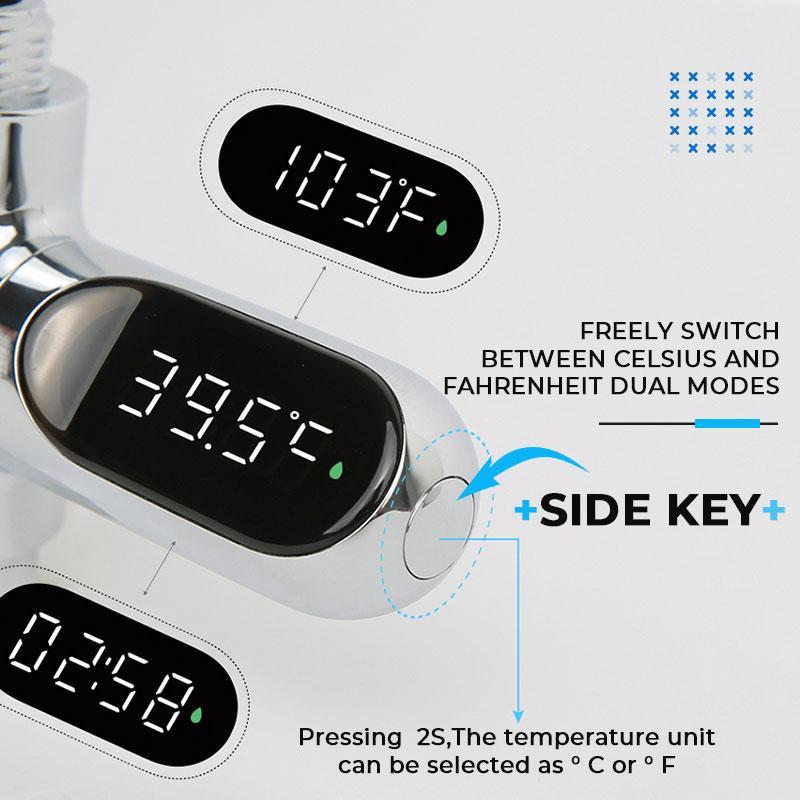 🔥Limited-Time Offer: 50% OFF!!!🔥🌡️ SHOWER THERMOMETER - LCD Display with Backlight, Easy Installation Without Tools, IPX7 Waterproof, Perfect for Modern Bathroom 🛁✨