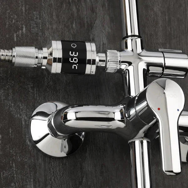 🔥Limited-Time Offer: 50% OFF!!!🔥🌡️ SHOWER THERMOMETER - LCD Display with Backlight, Easy Installation Without Tools, IPX7 Waterproof, Perfect for Modern Bathroom 🛁✨