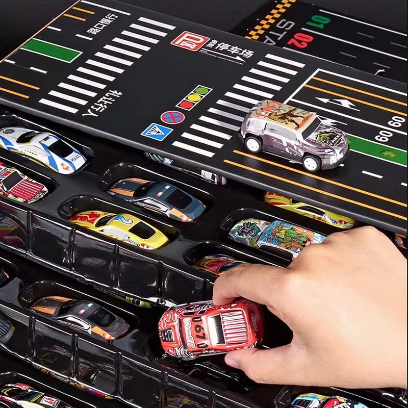 🎅Christmas promotion 49% OFF🎁48 Mini Pull-Back Cars with Built-In Garage Set