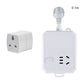 Universal Adapter Plug & Extension Socket with Automatic Power-Off