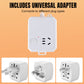Universal Adapter Plug & Extension Socket with Automatic Power-Off