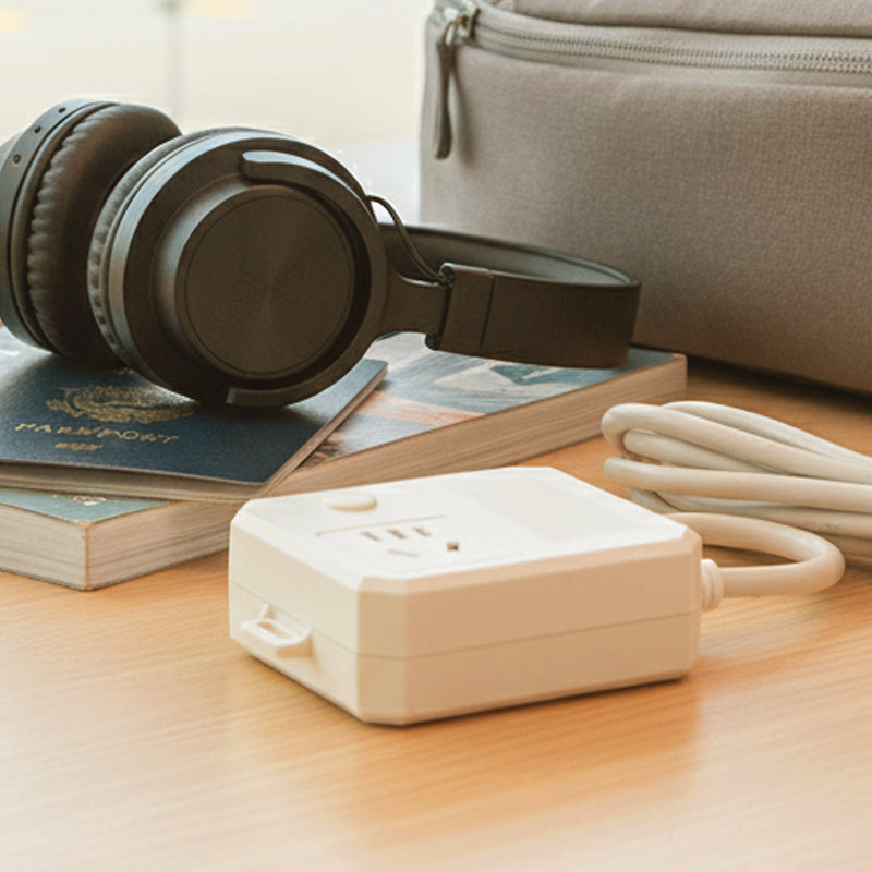 Universal Adapter Plug & Extension Socket with Automatic Power-Off