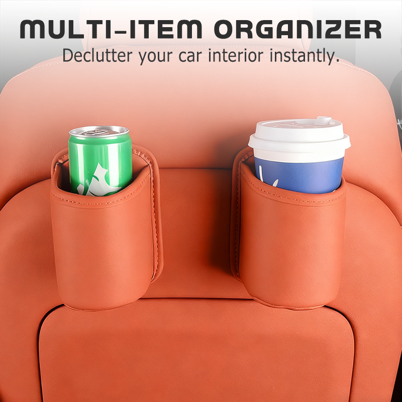 🥳2026 HOT SALE🥳💞50K+ SOLD!🚗🧺 49% OFF! Leather Car Door Cup Holder – Wide‑mouth opening, easy reach for drinks & phone. Clip‑on secure fit. PU leather, tough & stylish. 🛡️✨