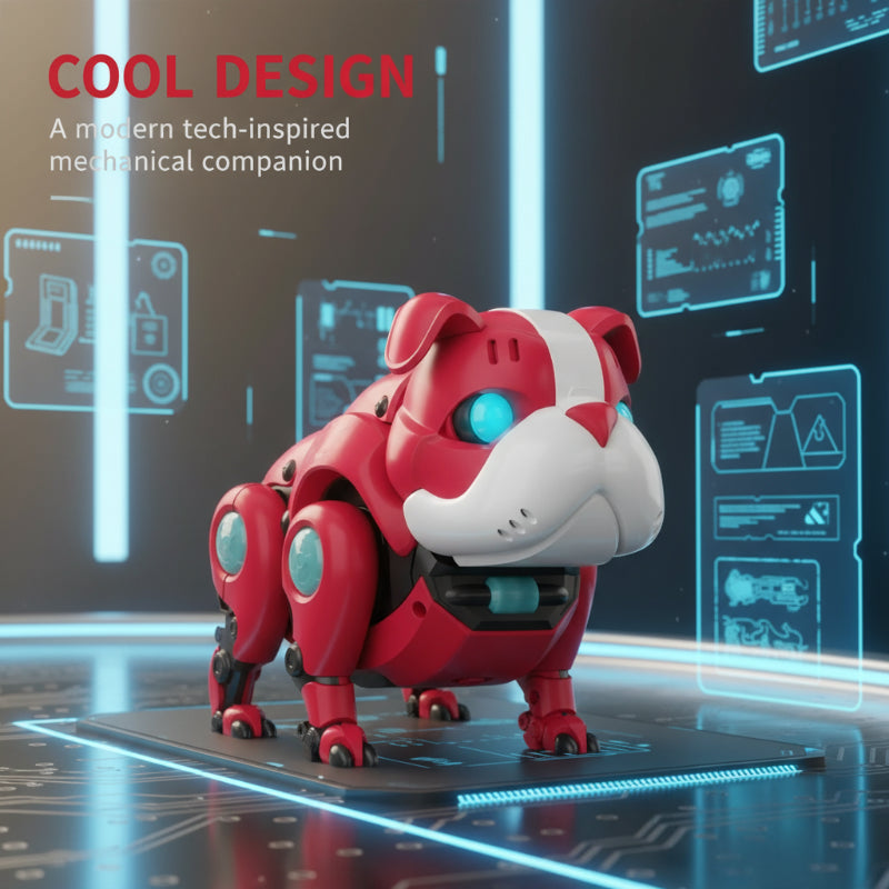 Mechanical Dog Toy with Lights & Music