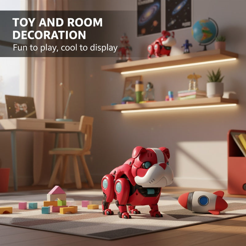 Mechanical Dog Toy with Lights & Music