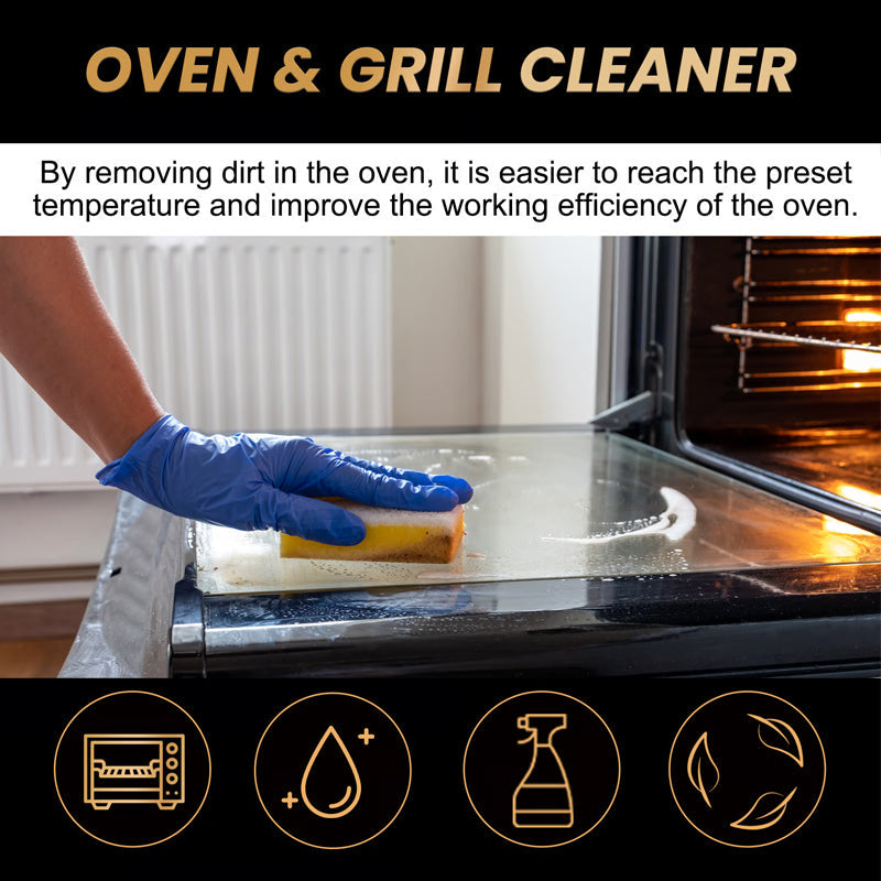 🧼 BUY 2 GET 1 FREE! ✨ Oven & Grill Cleaner Spray – Dissolves Grease in 5 Mins, No Scrubbing & Eliminates Odors 🔥  21 Reviews