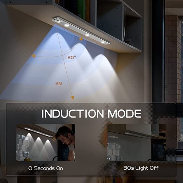 💡Promotion 60% OFF - 💡No Wiring Needed! Stick-On Motion Light for Dark Cabinets & Stairs