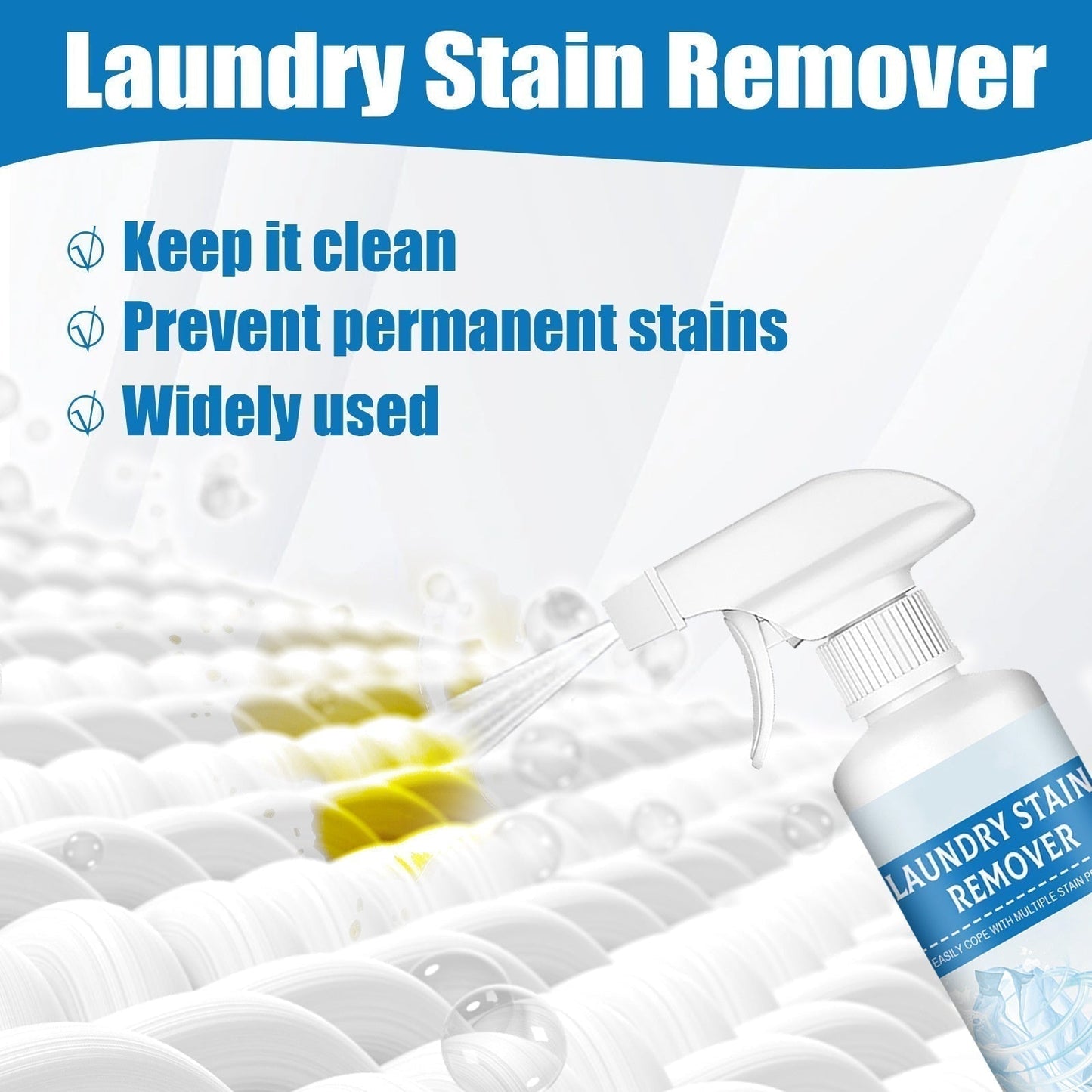🏆 Last Day Special Price $14.99 ! 💐🔥Buy 2 Get 1 Free🔥Powerful Laundry Stain Remover Spray