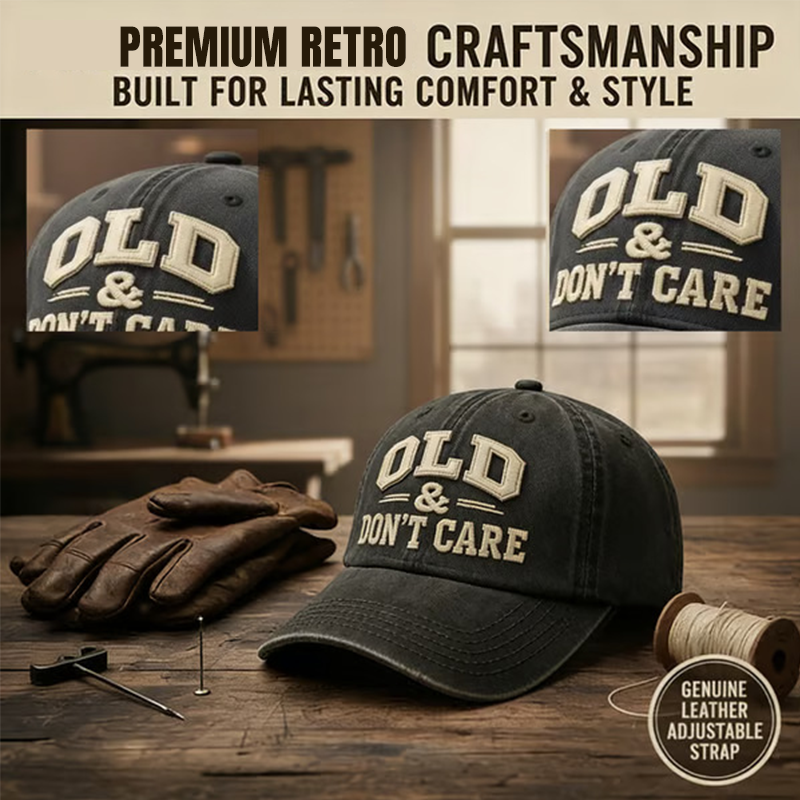 Unisex Adjustable Retro Slogan Baseball Cap