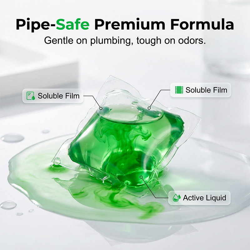 Water soluble film and active liquid