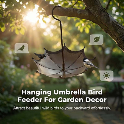 🔥 -50% This Week Only| Hanging Umbrella Bird Feeder & Bath