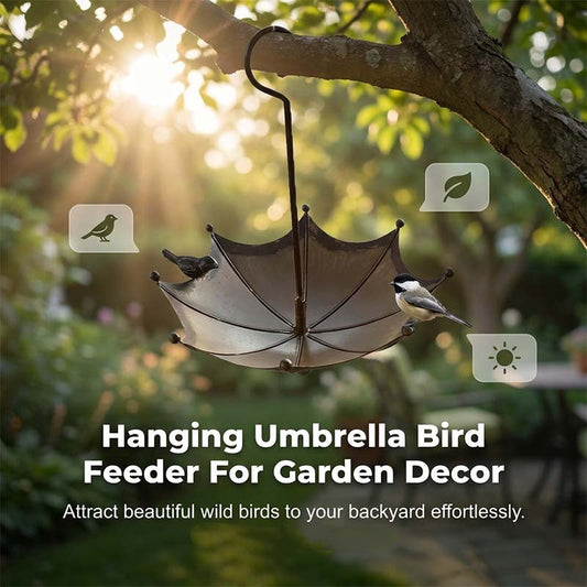 🔥 -50% This Week Only| Hanging Umbrella Bird Feeder & Bath