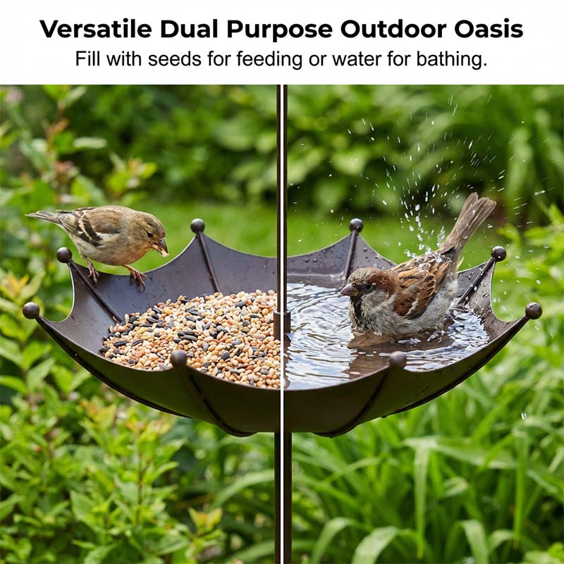 🔥 -50% This Week Only| Hanging Umbrella Bird Feeder & Bath