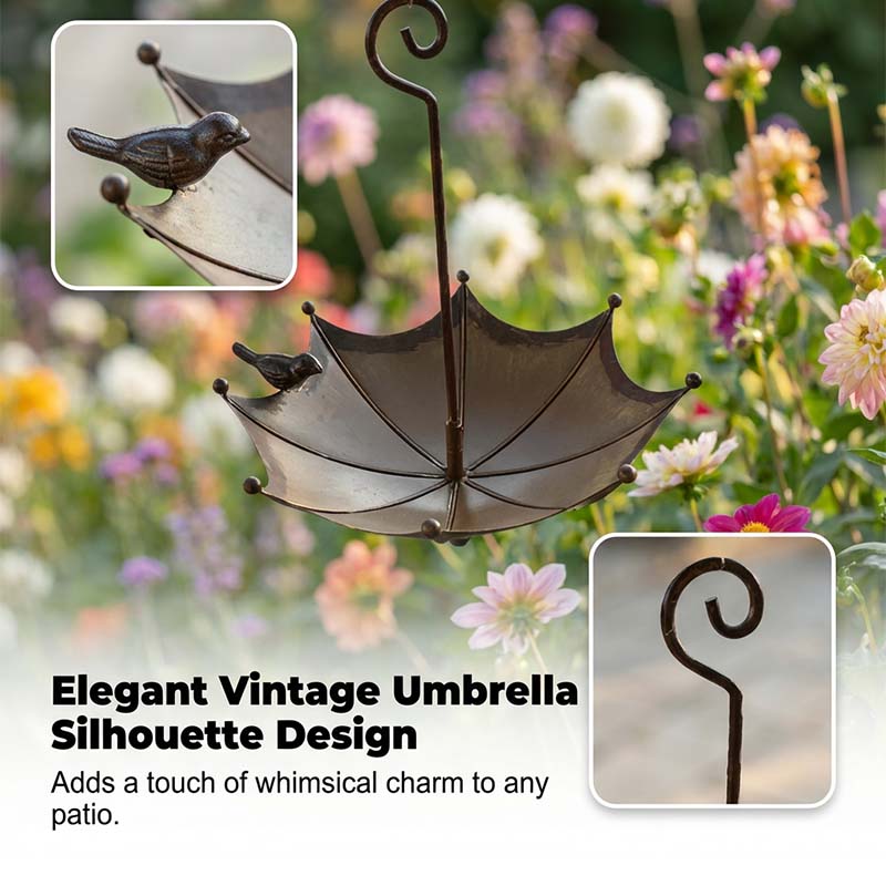 🔥 -50% This Week Only| Hanging Umbrella Bird Feeder & Bath