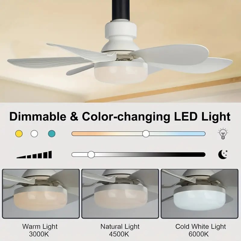 🔥sale-73%OFF-🎁2-IN-1 PORTABLE CEILING FAN & LIGHT with Remote Control
