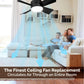 🔥sale-73%OFF-🎁2-IN-1 PORTABLE CEILING FAN & LIGHT with Remote Control