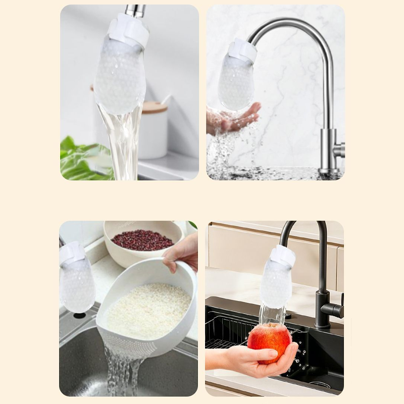 ⏰60%OFF⚡50K+ SOLD!💥Anti-Splash Kitchen Faucet Cotton Filter for Sediment & Rust Removal
