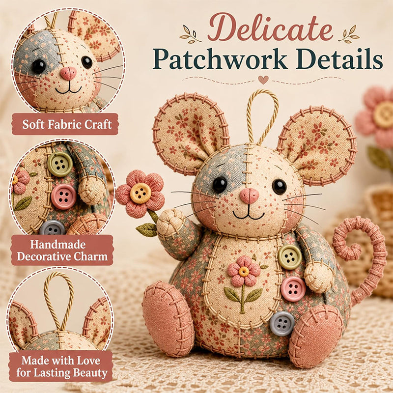 ⏳LIMITED TIME SALE 50% OFF🐭🧵Handcrafted Vintage Mouse Plush Sewing Kit