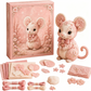 📢📢50% OFF !! ⏰Pink Enchanted Forest DIY Felt Patchwork Kit