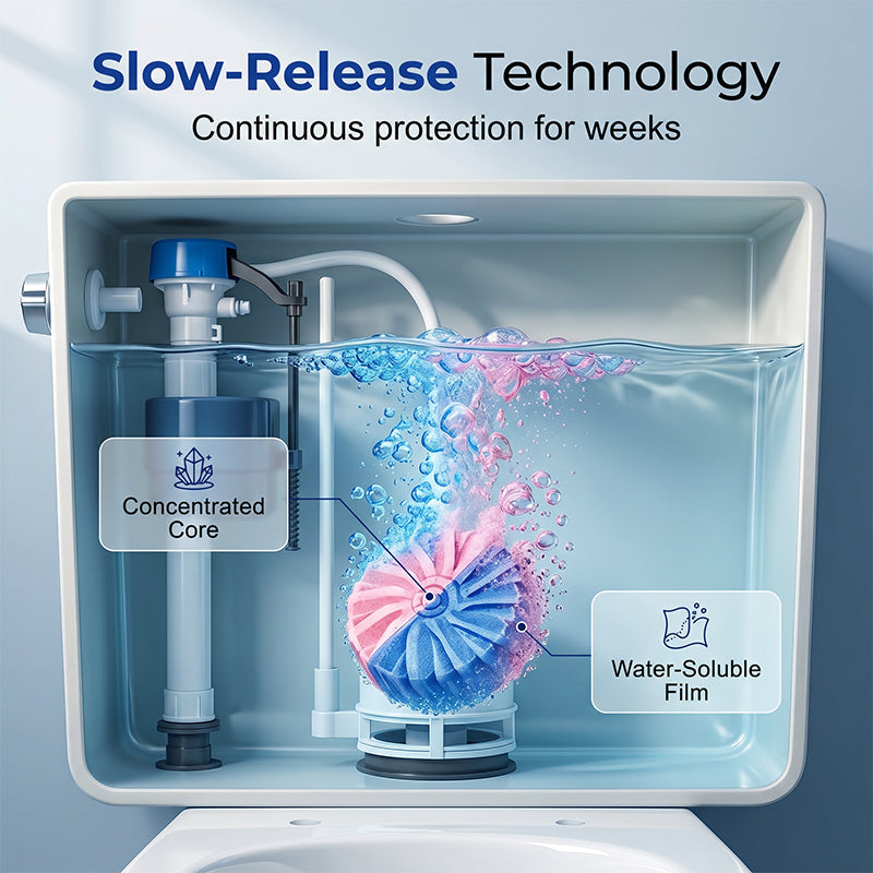 ✨2026 Hot Sale💥Automatic Toilet Bowl Cleaner Tablets for Stain and Odor Removal