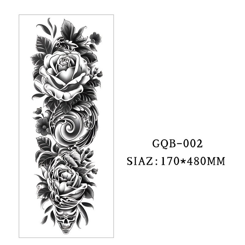 Large Full Sleeve Temporary Tattoos