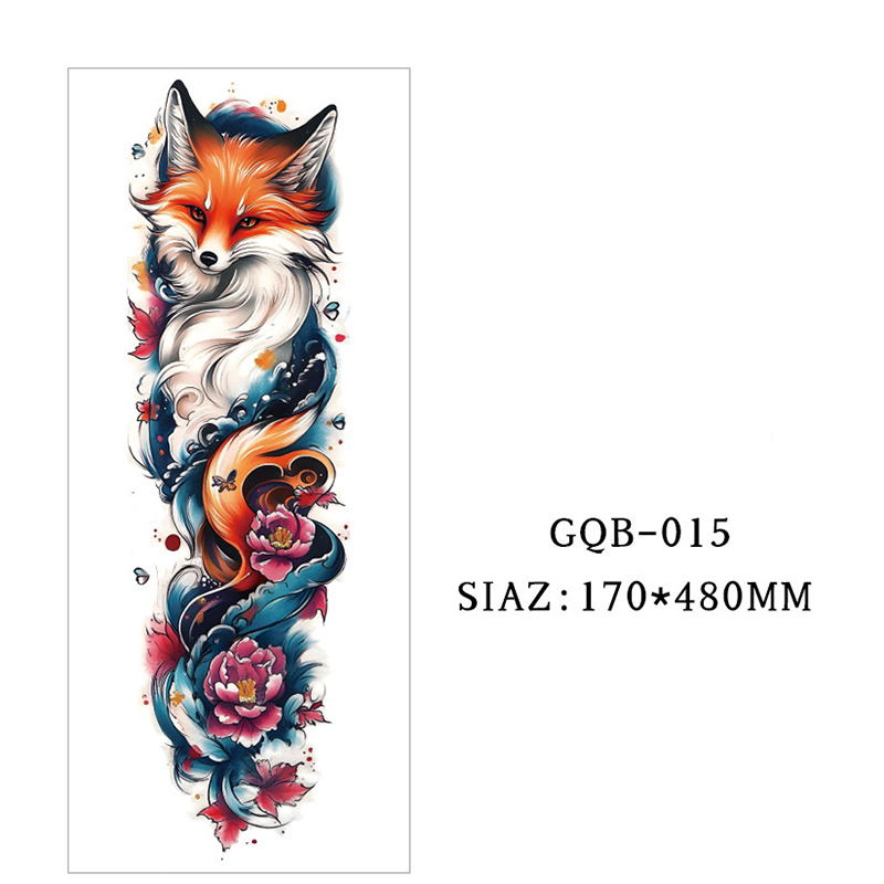 Large Full Sleeve Temporary Tattoos