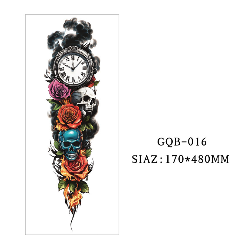 Large Full Sleeve Temporary Tattoos