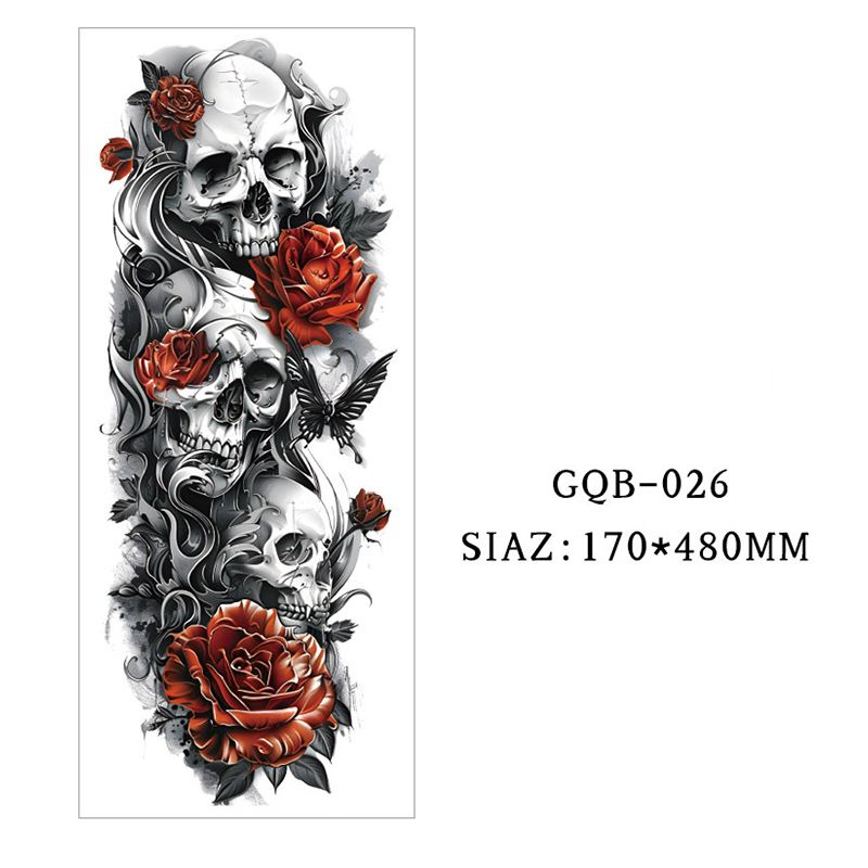 Large Full Sleeve Temporary Tattoos
