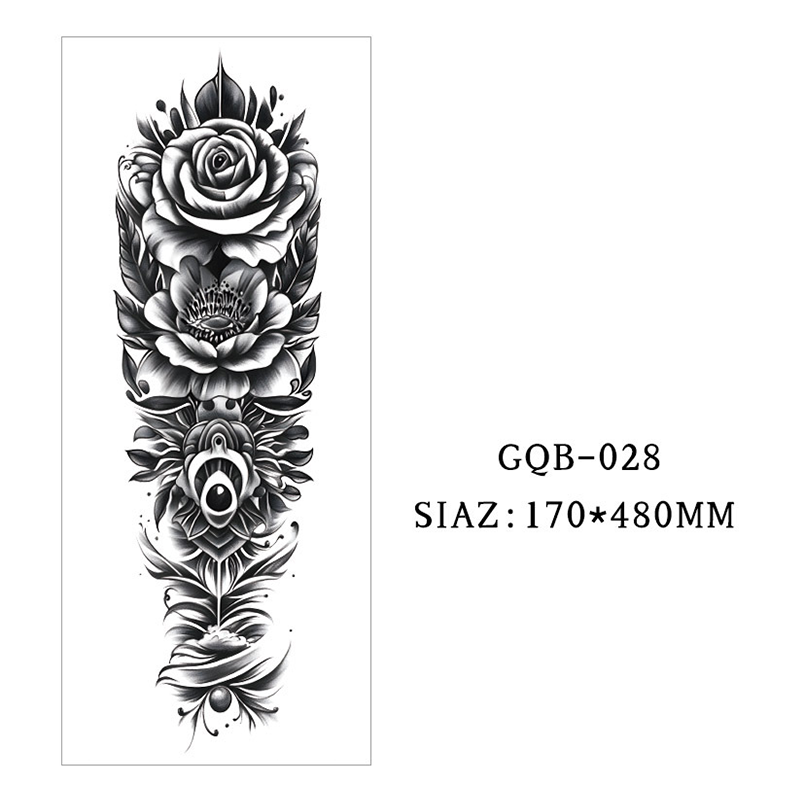 Large Full Sleeve Temporary Tattoos