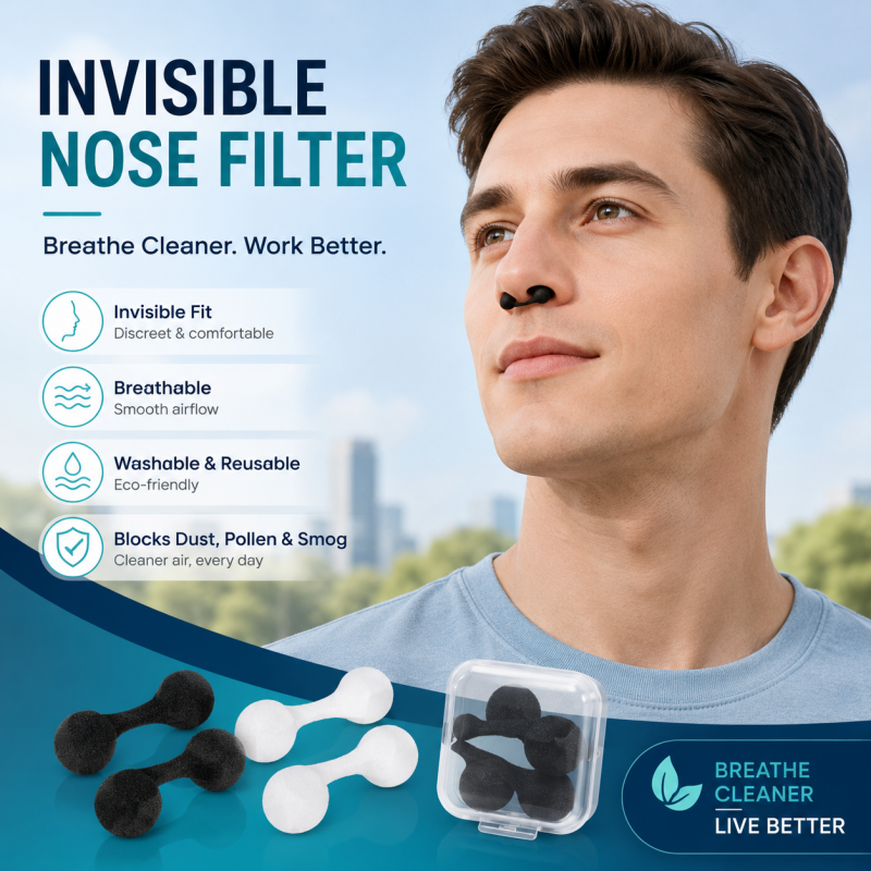 🐕2026 HOT SALE🥳💞50K+ SOLD! Invisible Washable Dustproof Nose Filters