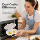 🥳2026 HOT SALE🥳💞50K+ SOLD! 🥗🎁 50% OFF! Microwave Egg Poacher——Dual‑cavity, non‑stick & easy clean. Healthier than frying – stock up & save! 🏠✅