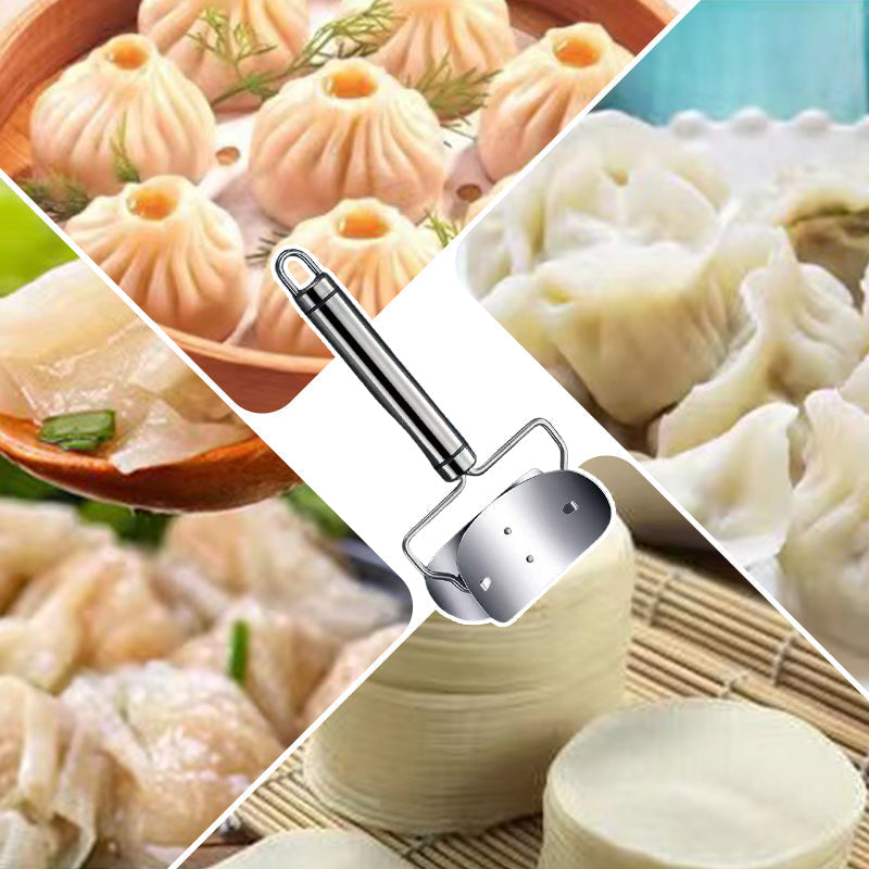 🥳2026 HOT SALE 50% OFF! 🥳💞50K+ SOLD! Stainless Steel Dumpling Wrapper Cutter