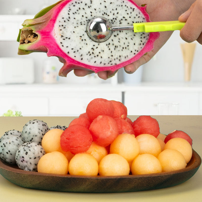🐕2026 HOT SALE🥳💞50K+ SOLD! 🛡️3-in-1 Stainless Steel Melon Baller Scoop Tool Kit