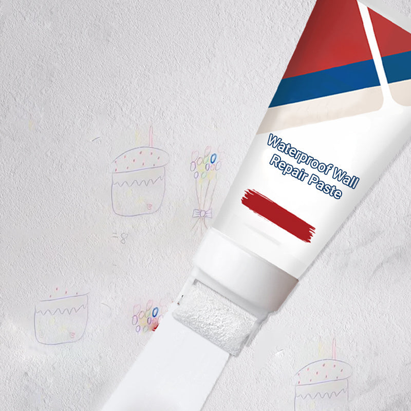 🥳2026 HOT SALE🥳💞50K+ SOLD! 🥩🍴 56% OFF!All-in-One Wall Repair Paste with Roller Brush
