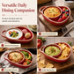 🥳2026 HOT SALE🥳💞50K+ SOLD! Retro Ceramic Divided Baking Dish with Single Handle