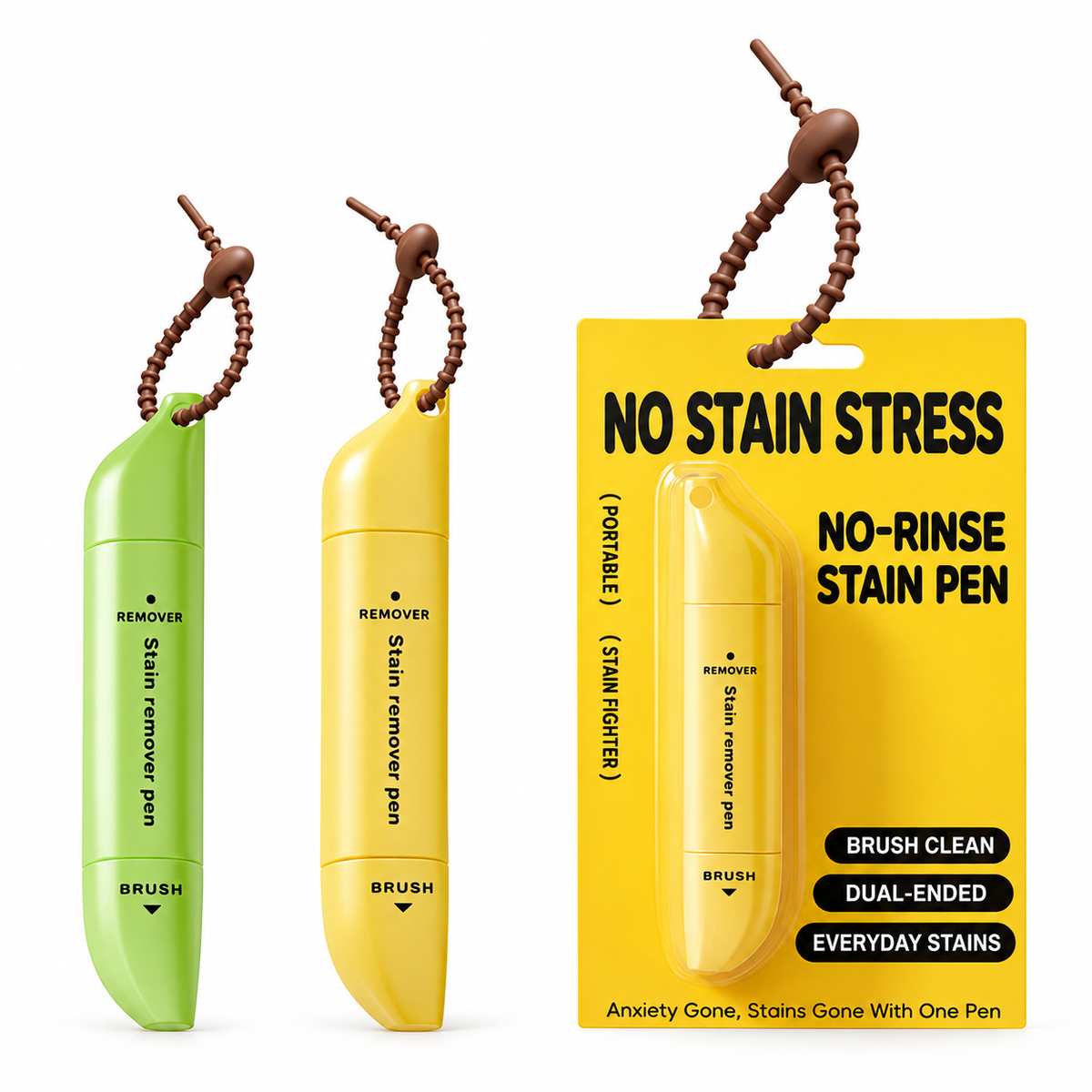 🥳2026 HOT SALE🥳💞50K+ SOLD! 🚗🧽 50% OFF!Portable Dual-Head Stain Remover Pen