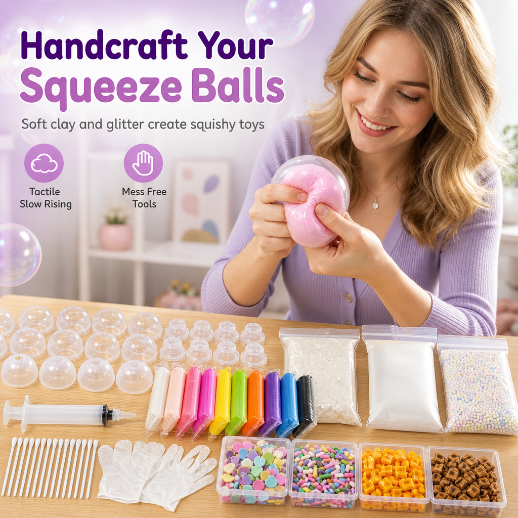 Craft Your Own Squeeze Balls Instantly! No-Mess Leak-Proof DIY Kit