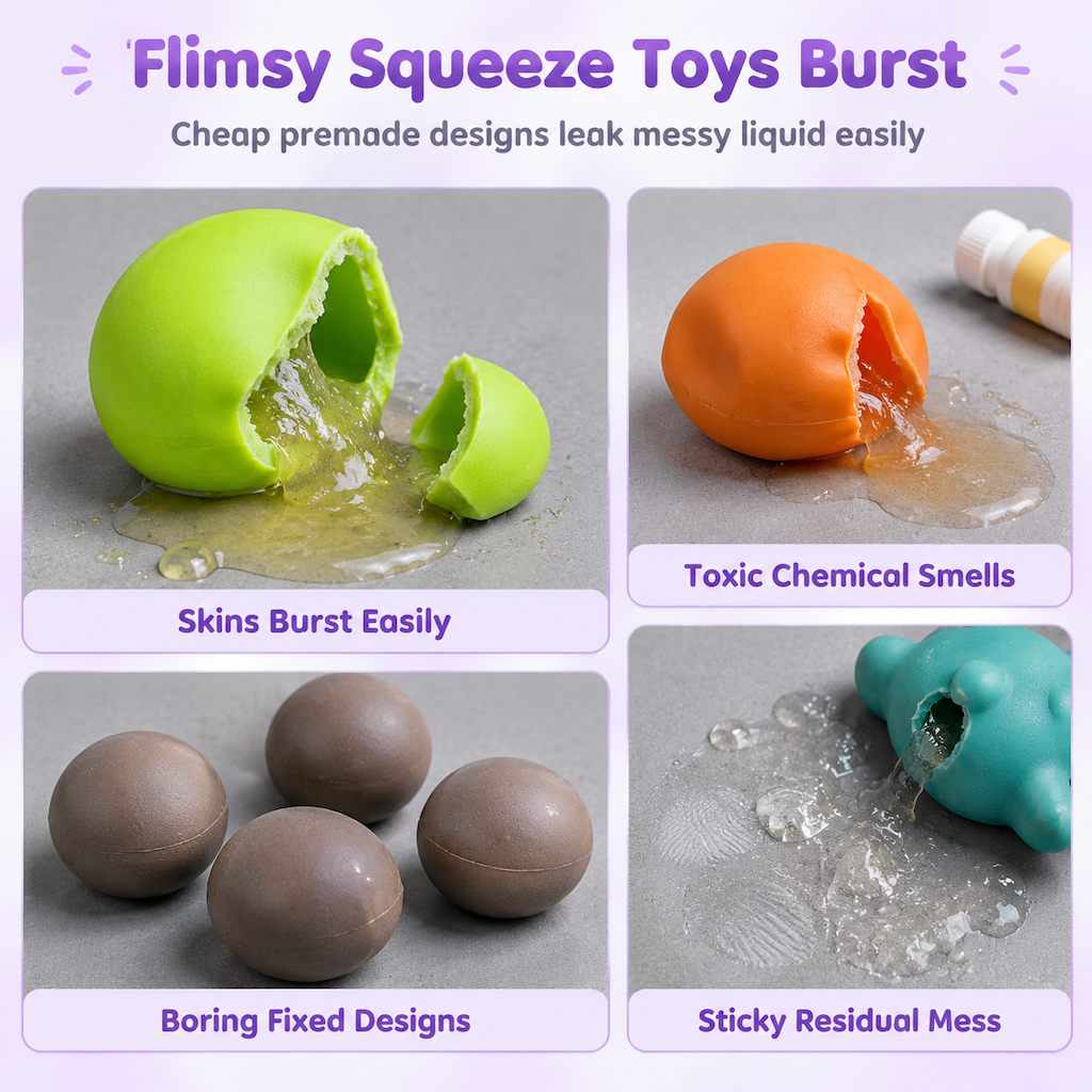 Craft Your Own Squeeze Balls Instantly! No-Mess Leak-Proof DIY Kit