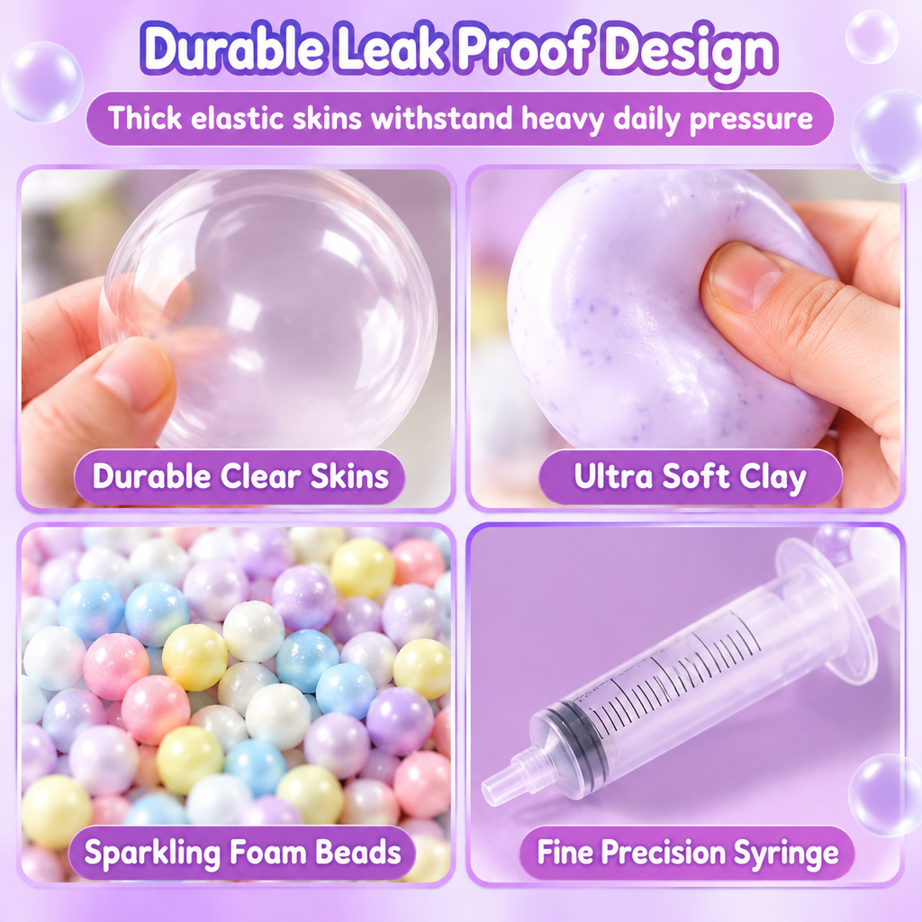 Craft Your Own Squeeze Balls Instantly! No-Mess Leak-Proof DIY Kit