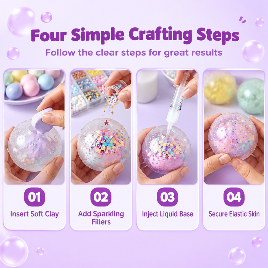 Craft Your Own Squeeze Balls Instantly! No-Mess Leak-Proof DIY Kit